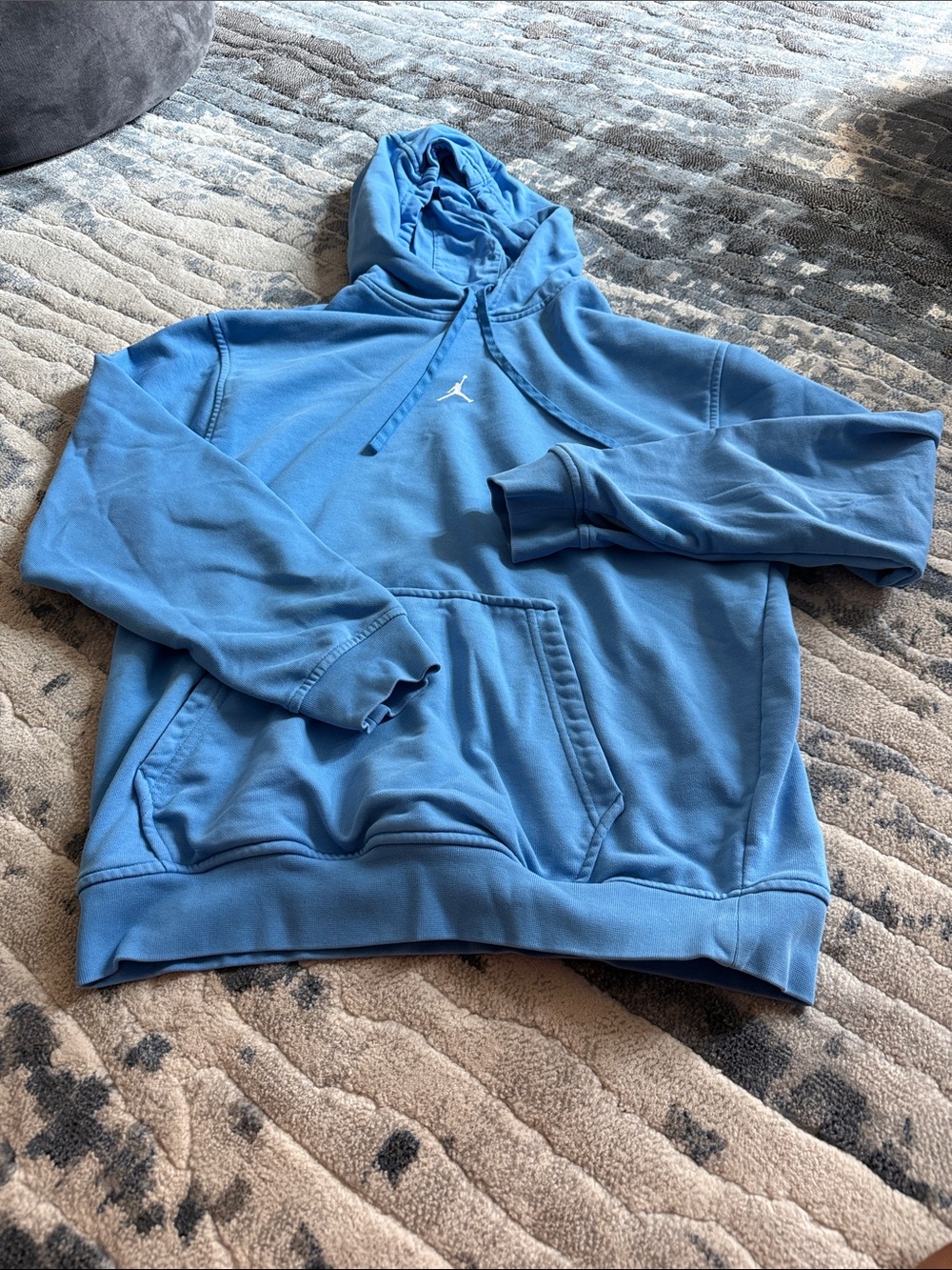 Jordan Blue Hooded Pullover with Jumpman Logo